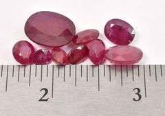 Delightful 26.00CTW Collection of Ruby Gemstone Parcel