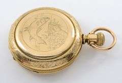 Rare 1882 Hampden Gold Filled Pocket Watch