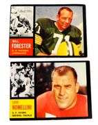 2 Topps 1962 Football Greats