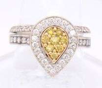 Incredible White Gold Fancy Yellow Diamond Wedding Set
