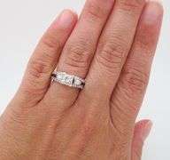Custom 1.43CTW Princess Cut Diamond Engagement Ring