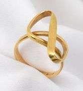 Modern 18k Geometric Ring
