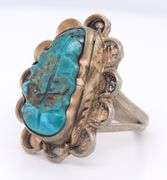 Vintage Sterling Silver Turquoise Ring