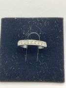 LADIES 14K WHITE GOLD AND DIAMOND BAND / RING