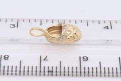 Beautiful Yellow Gold Baby Shoe Charm