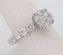 2.25CTW Diamond Encrusted Engagement Ring