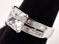 CZ Ring In Sterling Silver