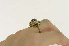 10K Yellow Gold 2.25 Ctw Natural Sapphire Ballerina Engagement Ring