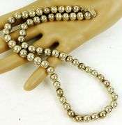 Heavy Sterling Silver Bead Necklace