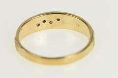 10K Yellow Gold Vintage Diamond Braid Woven Pattern Men's Ring