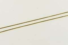 14K Yellow Gold 0.8mm Snake Link Vintage Round Chain Necklace