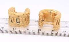 Nice Yellow Gold Atlas Hoop Earrings