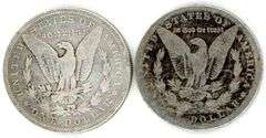 2 Different Morgan Silver Dollars: 1878 & 1879