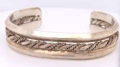Vintage 925 Sterling Silver Cuff Bangle