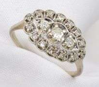 Popular Vintage White Gold Princess Style Ring