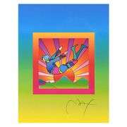 Cosmic Flyer With Sun on Blends Ver II by Peter Max