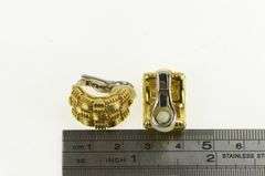 18K Yellow Gold Roberto Coin Appassionata Woven Clip Back Earrings