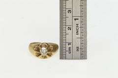 18K Yellow Gold 0.30 Ct Old Mine Cut Diamond Engagement Ring