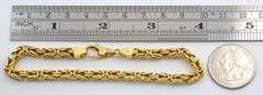Lovely 18k YG Byantine Style Bracelet