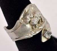 Spoon CZ Ring In Sterling Silver