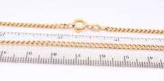 Incredible 18kt Yellow Gold Curb Link Chain Necklace