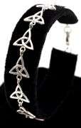 Triqueta Knot Link Bracelet In Sterling Silver