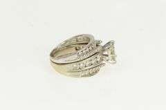 14K White Gold 2.50 Ctw Princess Diamond Engagement Bridal Ring