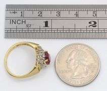 Attractive Ruby and Diamond Ring