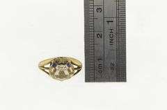 10K Yellow Gold Art Deco Daughters of America Enamel Catholic Ring