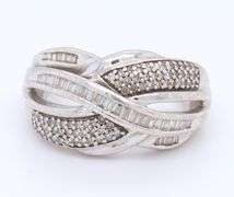 Group Lot of 925 Sterling Silver Cubic Zirconia Jewelry