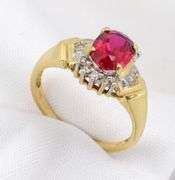 Attractive Ruby and Diamond Ring