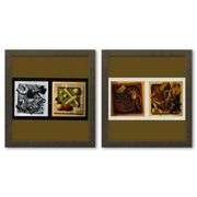 Diptych de la serie Graphismes 1 by Vasarely