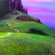 Aurora's Rescue by Peter Ellenshaw (1913-2007)