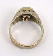 Vintage Man's White Gold 1/2 Ct. Diamond Ring