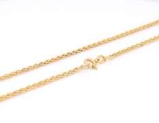Wonderful Yellow Gold Wheat Chain Necklace
