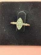 LADIES 14K WHITE GOLD DIAMOND RING