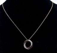 Brown and White CZ Necklace and Bracelet Set in Sterling Silver