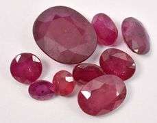 Delightful 26.00CTW Collection of Ruby Gemstone Parcel