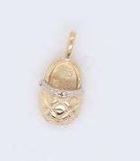 Beautiful Yellow Gold Baby Shoe Charm