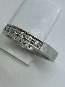 LADIES 14K WHITE GOLD AND DIAMOND BAND / RING