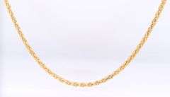 Wonderful Yellow Gold Wheat Chain Necklace