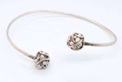 Lot of 2 Vintage 925 Sterling Silver Cuff Bangles