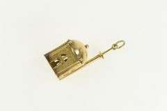 14K Yellow Gold 3D Artisanal Turkish Mosque Building Charm/Pendant