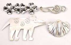 Random Pin Lot In Sterling Silver