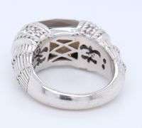 Judith Ripka Sterling Silver Smokey Topaz Ring