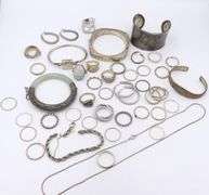 Group Lot of Vintage 925 Sterling Silver Jewelry