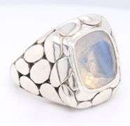 John Hardy Kali White Topaz Pebble Ring