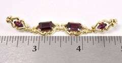 Sophisticated Red Garnet Dangle Earrings In 14K Yellow Gold