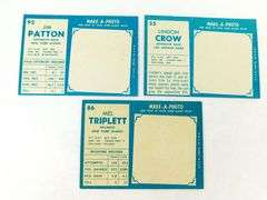 3 Topps 1961 Football Cards