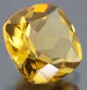 Fiery 6.25ct cushion cut honey Citrine